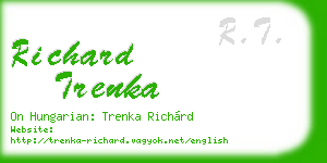 richard trenka business card
